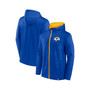 Men's Branded Royal, Gold Los Angeles Rams Ball Carrier Full-Zip Hoodie