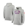 Men's Heather Gray New York Knicks Hardwood Classics Big and Tall Throwback Pullover Hoodie