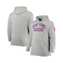 Men's Heather Gray New York Knicks Hardwood Classics Big and Tall Throwback Pullover Hoodie