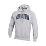 Men's Heathered Gray Auburn Tigers Team Arch Reverse Weave Pullover Hoodie