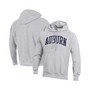 Men's Heathered Gray Auburn Tigers Team Arch Reverse Weave Pullover Hoodie