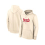 Men's Cream Los Angeles Angels City Connect Pregame Performance Pullover Hoodie
