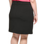 Plus Size Faux-Wrap Scuba Crepe Pencil Skirt
