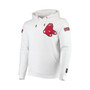 Men's White Boston Red Sox Logo Pullover Hoodie