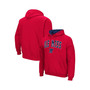 Men's Red Ole Miss Rebels Arch & Team Logo 3.0 Pullover Hoodie