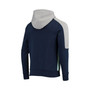 Men's Deep Sea Blue, Blue Seattle Kraken Playoffs Color Block Full-Zip Hoodie