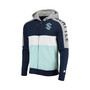 Men's Deep Sea Blue, Blue Seattle Kraken Playoffs Color Block Full-Zip Hoodie