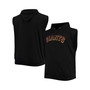Men's Black San Francisco Giants Jersey Muscle Sleeveless Pullover Hoodie