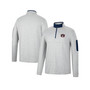 Men's Heathered Gray, Navy Auburn Tigers Country Club Windshirt Quarter-Zip Jacket