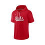 Men's Red Cincinnati Reds Springer Short Sleeve Team Pullover Hoodie