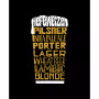 Men's Styles of Beer Word Art Crew Neck Sweatshirt