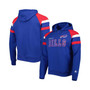 Men's Royal Buffalo Bills Draft Fleece Raglan Pullover Hoodie