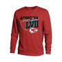 Men's Threads Red Kansas City Chiefs Super Bowl LVII High Tide Tri-Blend Pullover Sweatshirt