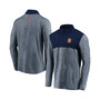 Men's Navy Detroit Tigers Iconic Marble Clutch Half-Zip Jacket