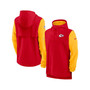 Men's Red and Gold Kansas City Chiefs Sideline Player Quarter-Zip Hoodie