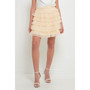 Women's Tulle Tiered Mini Skirt