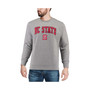 Men's Heather Gray NC State Wolfpack Arch Logo Crew Neck Sweatshirt