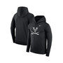 Men's Black Virginia Cavaliers Dark Mode 2.0 Therma Performance Pullover Hoodie