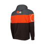 Men's Brown and Heather Charcoal Cleveland Browns Extreme Pullover Hoodie