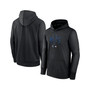 Men's Black New York Mets Authentic Collection Pregame Performance Pullover Hoodie