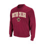 Men's Maroon Boston College Eagles Arch Logo Crew Neck Sweatshirt