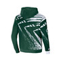Men's NFL X Staple Hunter Green Green Bay Packers Team Slogan All Over Print Pullover Hoodie