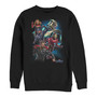 Marvel Men's Avengers Endgame Group Action Pose, Crewneck Fleece