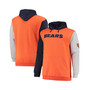 Men's Navy, Orange Chicago Bears Big and Tall Pullover Hoodie