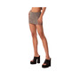 Women's Fold Over Knitted Low Waist Mini Skirt