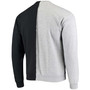 Men's Black, Heathered Gray Baltimore Ravens Split Center Pullover Sweatshirt
