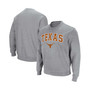 Men's Heathered Gray Texas Longhorns Arch & Logo Pullover Sweatshirt