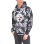 Men's Black Pittsburgh Steelers Stanley Tie-Dye Pullover Hoodie