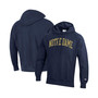 Men's Navy Notre Dame Fighting Irish Team Arch Reverse Weave Pullover Hoodie