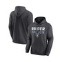 Men's Branded Charcoal Las Vegas Raiders Victory Earned Pullover Hoodie