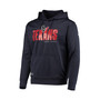 Men's Navy Houston Texans Combine Authentic Hard Hash Pullover Hoodie
