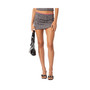 Women's Lele leopard print ribbed mini skirt