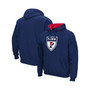 Men's Navy Pennsylvania Quakers Arch and Logo Pullover Hoodie