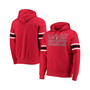 Men's Red Tampa Bay Buccaneers Double Block Pullover Hoodie