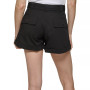Women's Solid Belted Cuffed Cotton Shorts