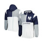 Men's Navy, Gray New York Yankees Fair Catch Half-Zip Hoodie