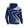 Men's NFL X Staple Navy Seattle Seahawks Team Slogan All Over Print Pullover Hoodie