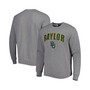 Men's Heathered Gray Baylor Bears Arch & Logo Pullover Sweatshirt