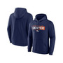 Men's Branded Navy Denver Broncos Down The Field Big and Tall Pullover Hoodie