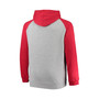 Men's Branded Heathered Gray, Red Montreal Canadiens Big and Tall Raglan Pullover Hoodie