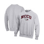 Men's Heathered Gray North Carolina Central Eagles Arch Over Logo Reverse Weave Pullover Sweatshirt