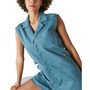 Women's Collared Sleeveless Surplice Romper