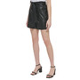 Women's Faux Leather Belted Shorts