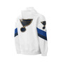 Men's White St. Louis Blues Enforcer Half-Zip Windbreaker Hoodie
