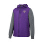 Men's Purple, Charcoal Washington Huskies Course Herringbone Full-Zip Hoodie
