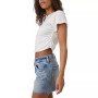 Women's Ivy Cotton Mid-Rise Denim Cutoff Shorts